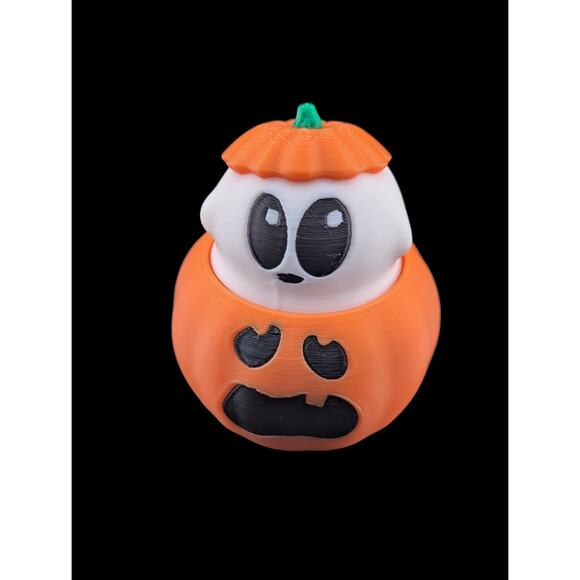 3D Printed Halloween Ghost Pumpkin Fidget Clicker Sensory Toy Stress Relief - Picture 3 of 5